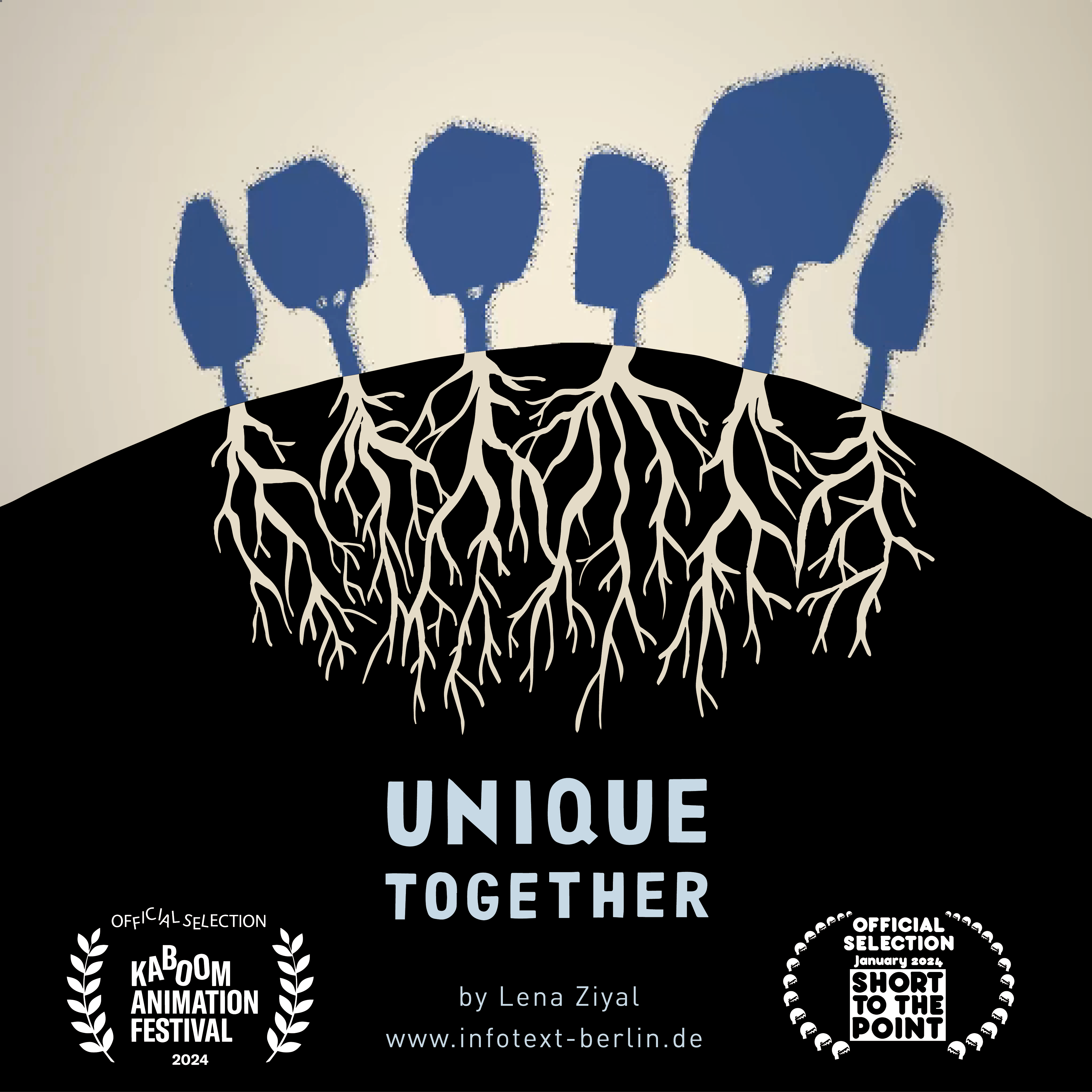 Plakat des Imagefilms von Infotext inklusive Festival Laurels